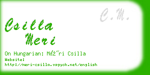 csilla meri business card